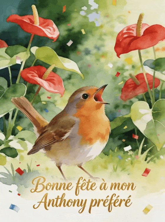 Bonne fête Anthony - Carte bonne fete anthony gratuite