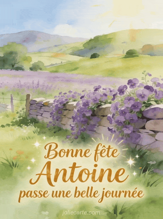 Bonne fête Antoine - Carte bonne fete antoine gratuite