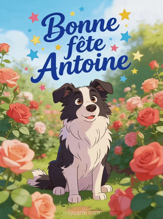 Bonne fête Antoine - Bonne fete antoine chien