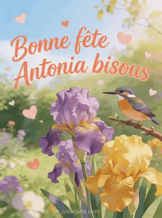 Bonne fête Antonia - Bonne fete antonia bisous
