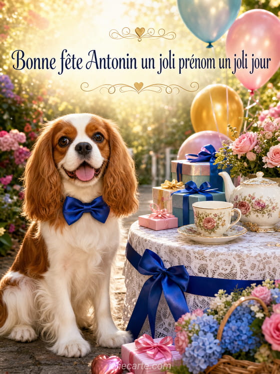 Carte bonne fĂȘte Antonin