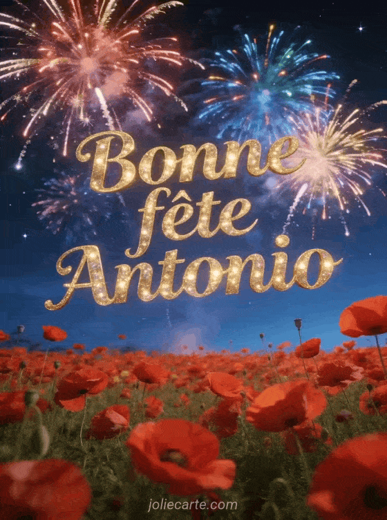 Bonne fête Antonio - Bonne fete antonio gratuit