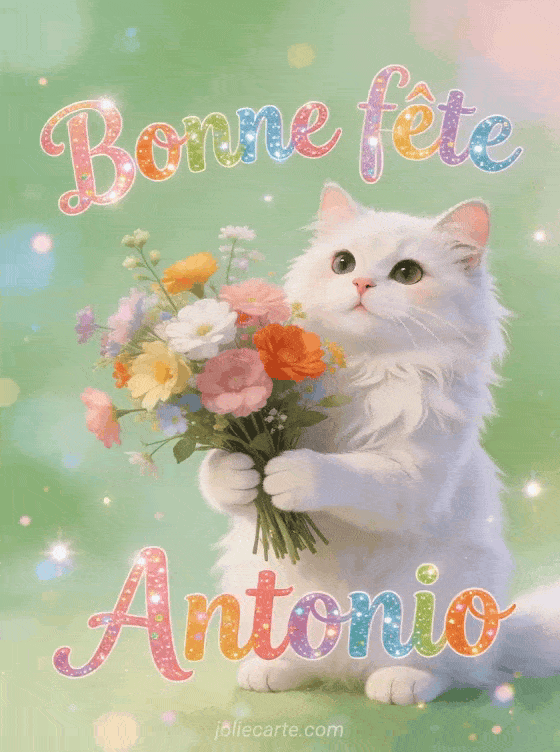 Bonne fête Antonio - Bonne fete antonio chat