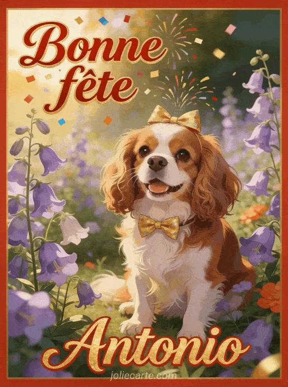 Bonne fête Antonio - Carte bonne fete antonio gratuite