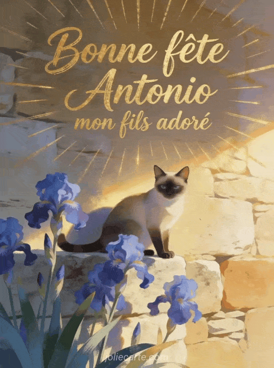 Bonne fête Antonio - Bonne fete antonio mon fils