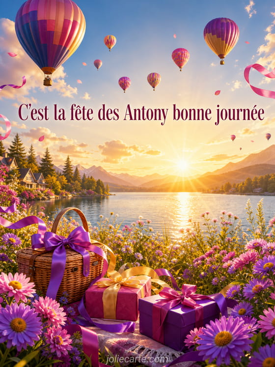 Carte bonne fête Antony