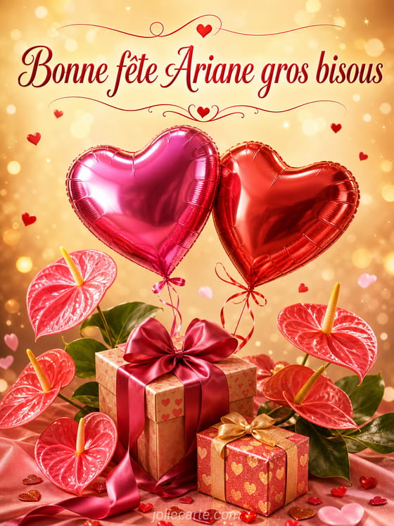 Carte bonne fête Ariane