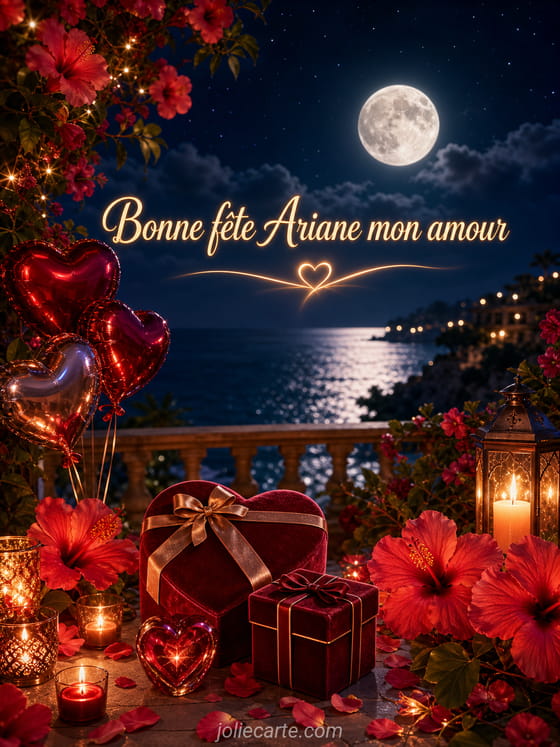 Carte bonne fête Ariane