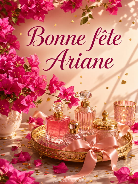 Carte bonne fête Ariane