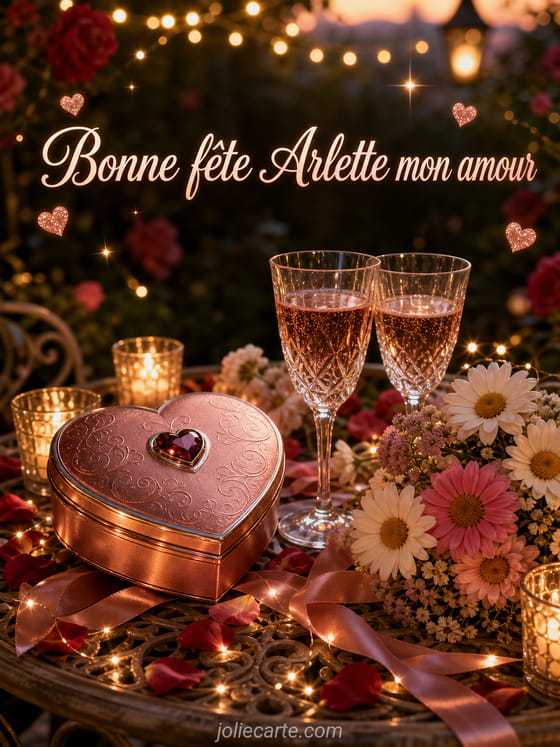 Carte bonne fête Arlette