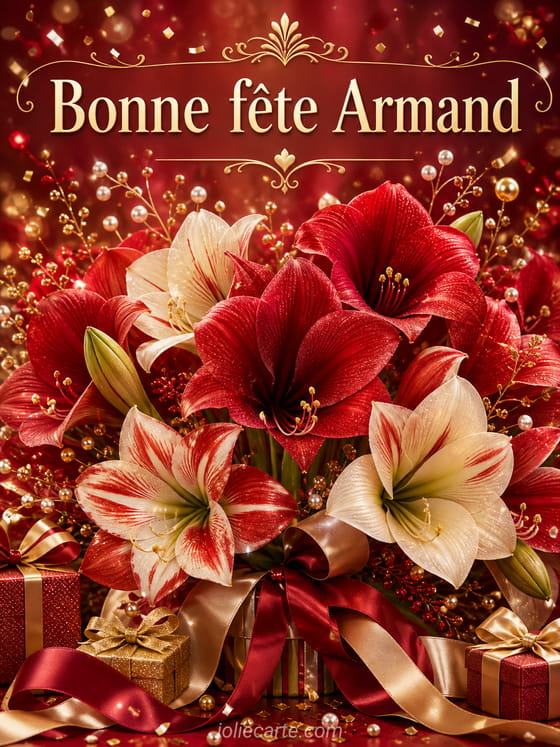 Carte bonne fête Armand