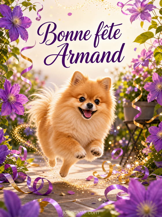 Carte bonne fête Armand