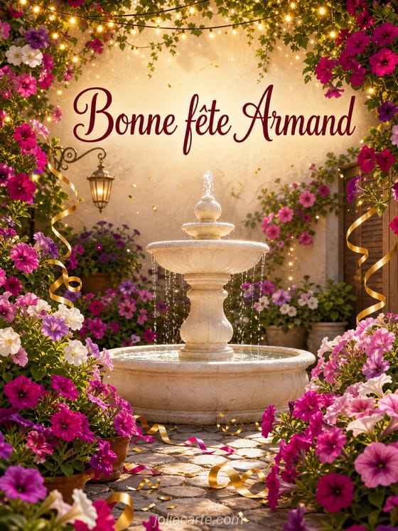 Carte bonne fête Armand