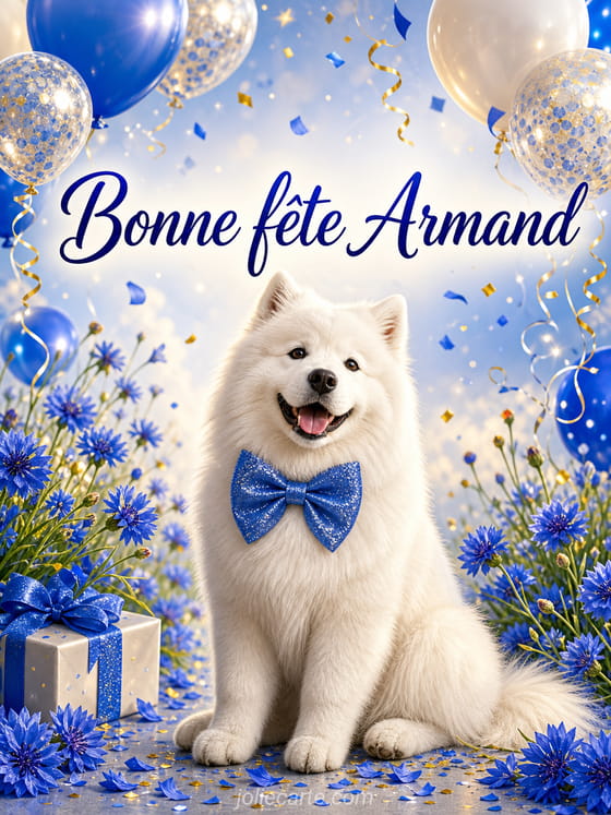 Carte bonne fête Armand
