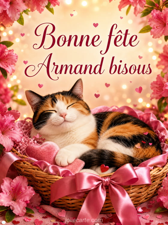 Carte bonne fête Armand