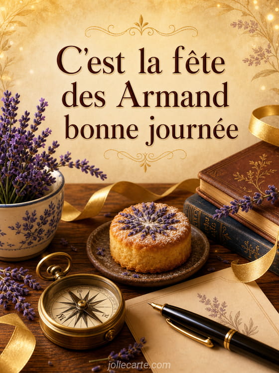 Carte bonne fête Armand