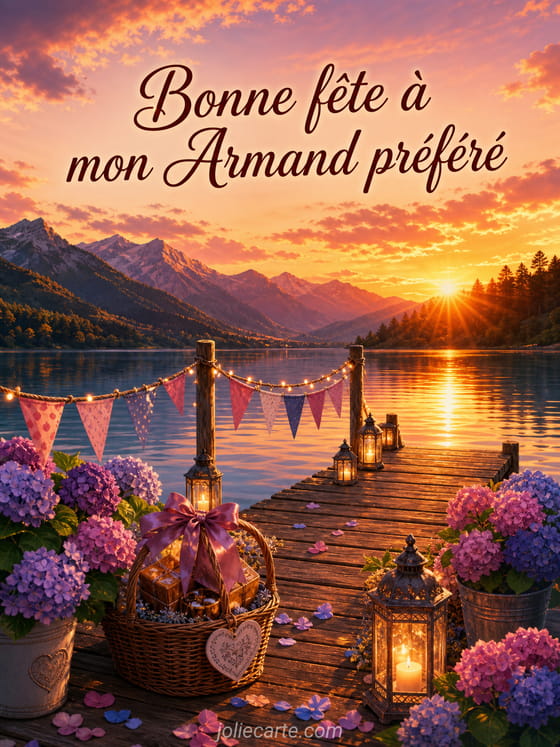 Carte bonne fête Armand
