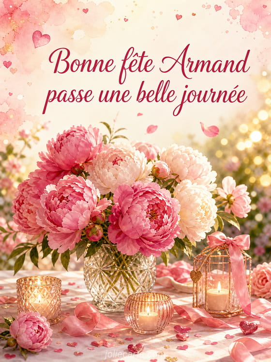 Carte bonne fête Armand
