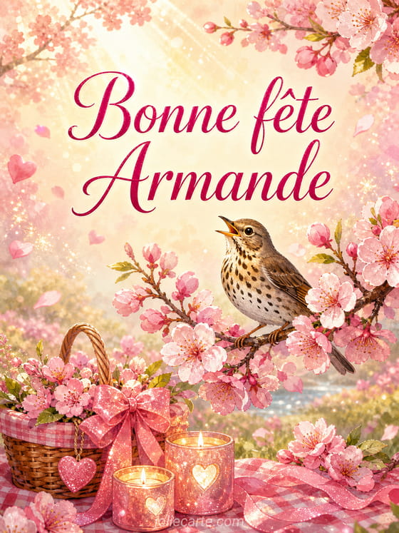 Carte bonne fĂȘte Armande