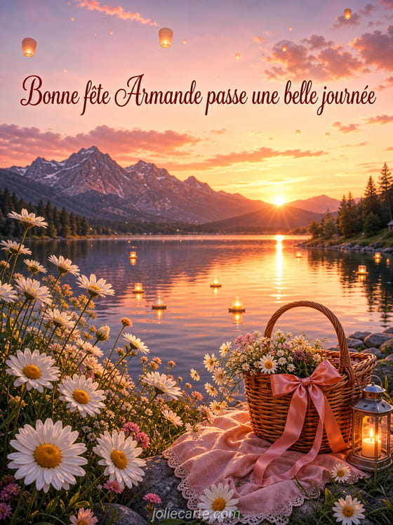 Carte bonne fĂȘte Armande