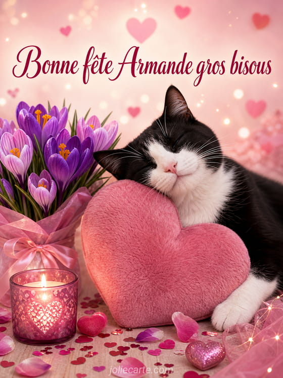 Carte bonne fĂȘte Armande
