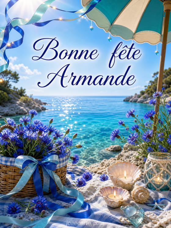 Carte bonne fĂȘte Armande