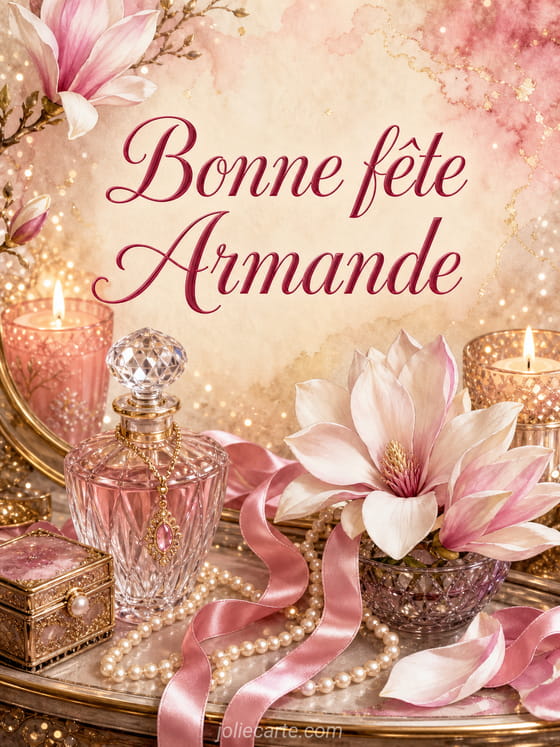 Carte bonne fĂȘte Armande