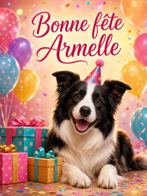 Carte bonne fête Armelle