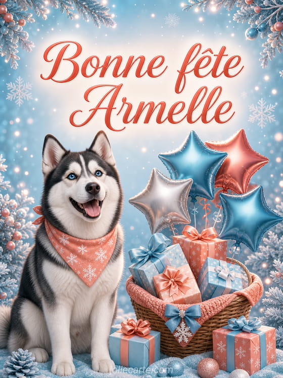 Carte bonne fête Armelle