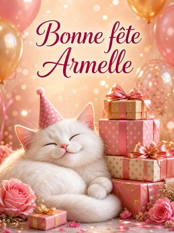 Carte bonne fête Armelle