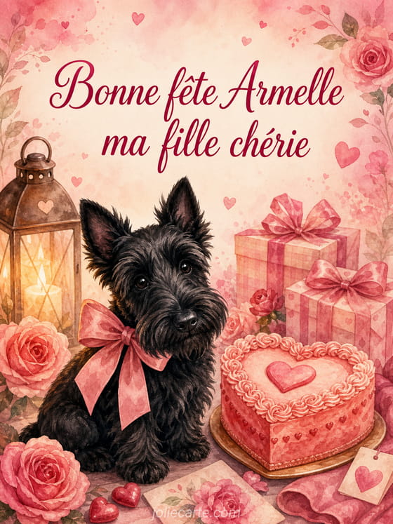 Carte bonne fête Armelle