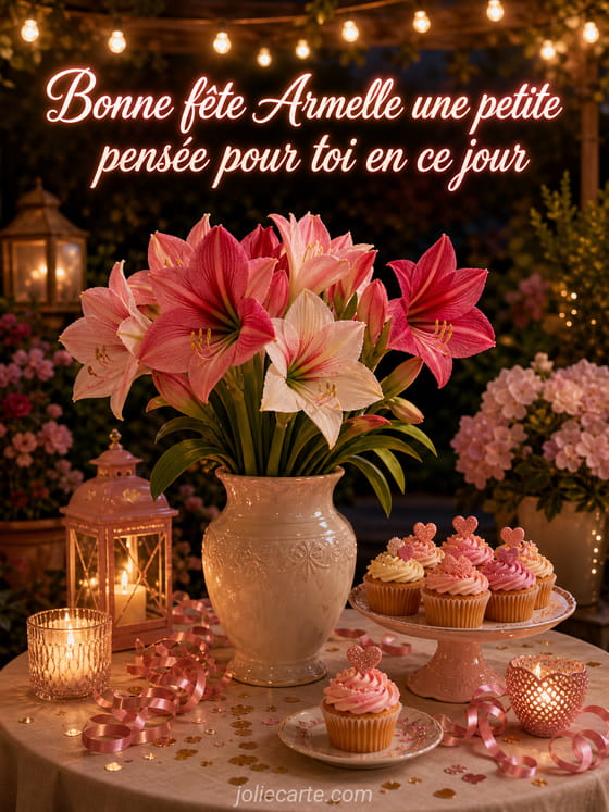 Carte bonne fête Armelle