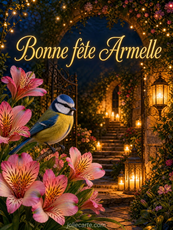 Carte bonne fête Armelle