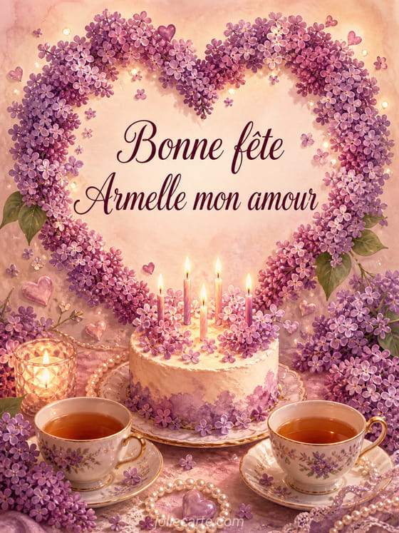 Carte bonne fête Armelle