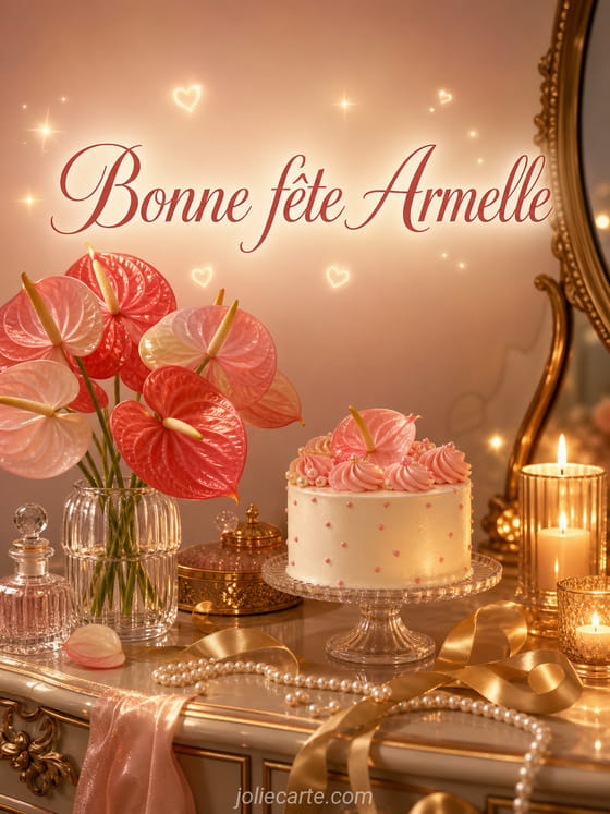 Carte bonne fête Armelle