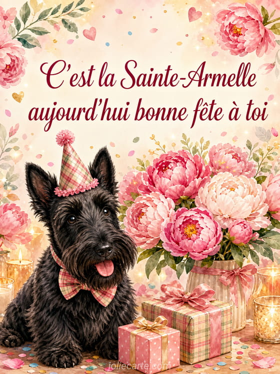 Carte bonne fête Armelle