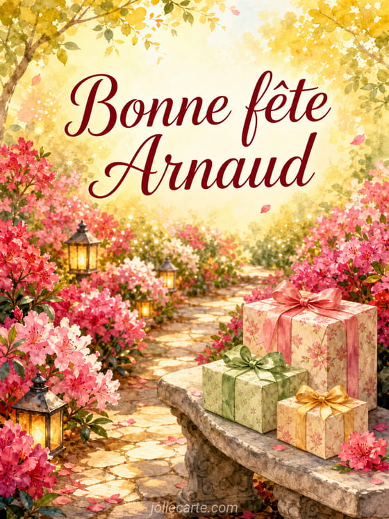 Carte bonne fête Arnaud