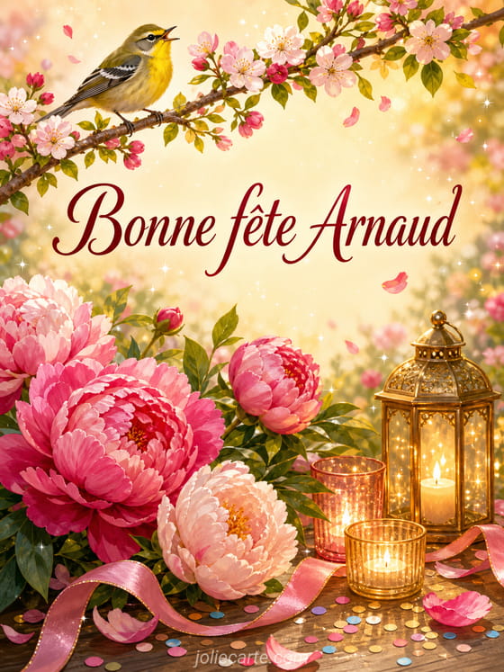 Carte bonne fête Arnaud