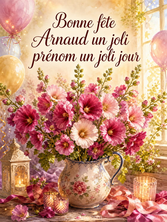 Carte bonne fête Arnaud
