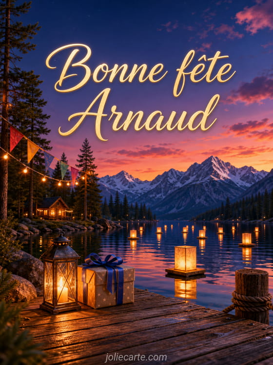 Carte bonne fête Arnaud