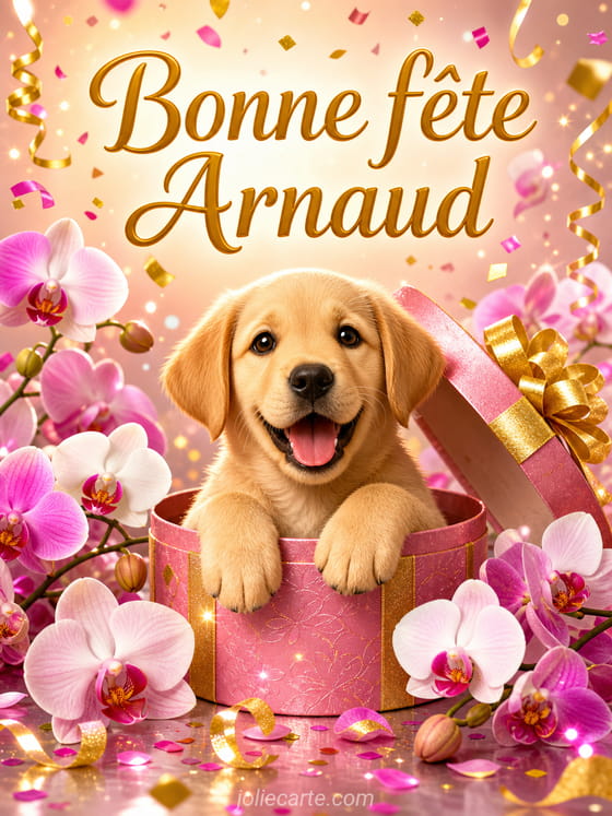 Carte bonne fête Arnaud