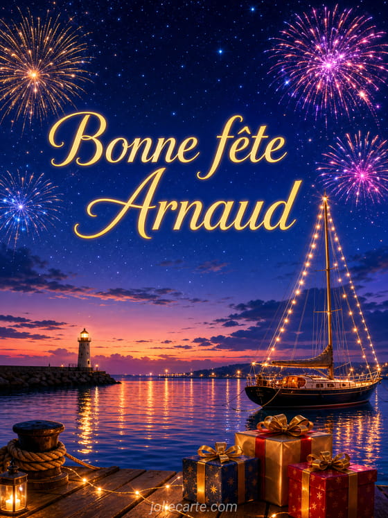 Carte bonne fête Arnaud