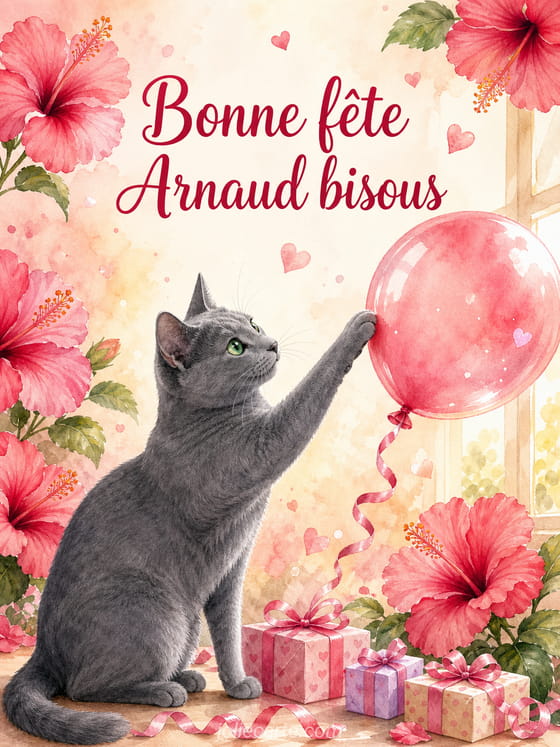 Carte bonne fête Arnaud