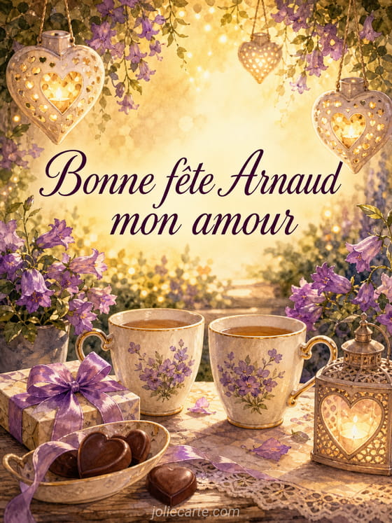 Carte bonne fête Arnaud