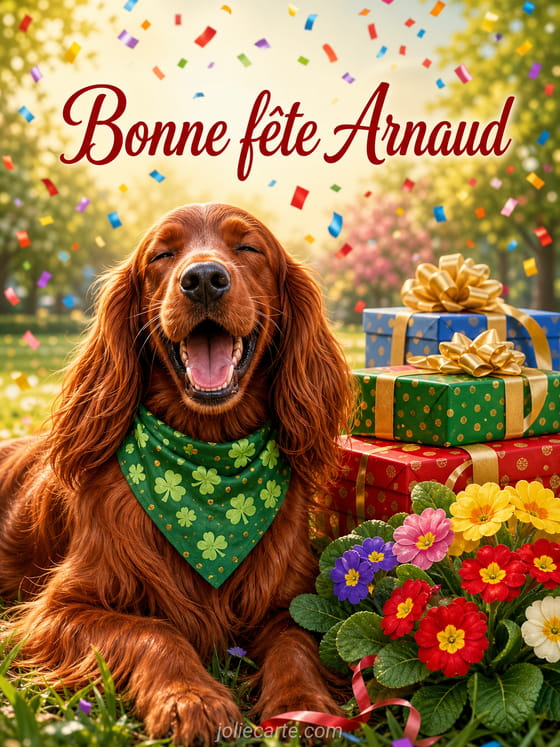 Carte bonne fête Arnaud
