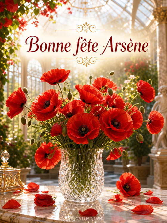 Carte bonne fête Arsène
