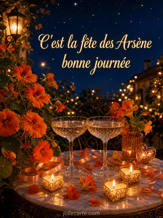 Carte bonne fête Arsène
