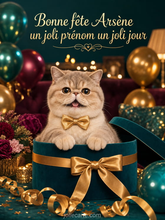 Carte bonne fête Arsène