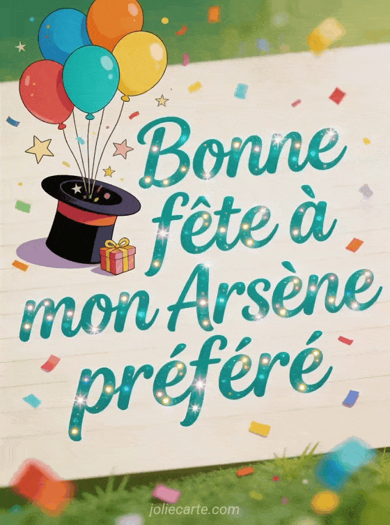 Bonne fête Arsène - Bonne fete arsene gif