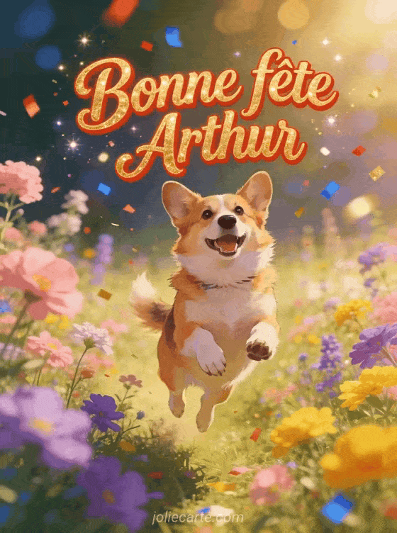 Bonne fête Arthur - Arthur gif bonne fete gratuit